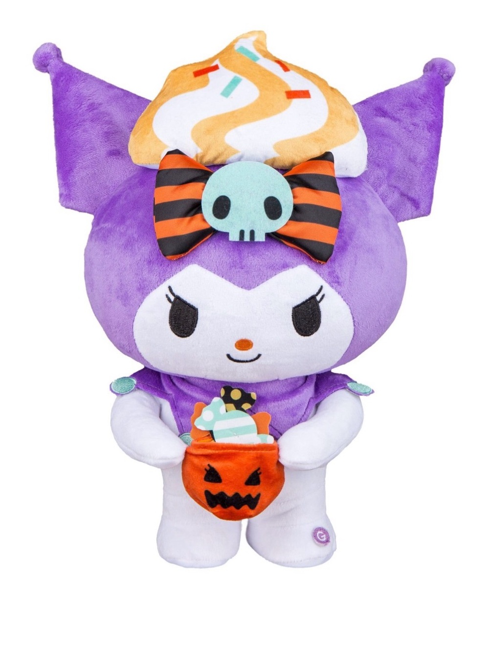 Kuromi Purple Halloween Plush Toy with Pumpkin Treats